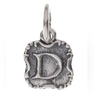 NWOT Waxing Poetic Crest Insignia ~ 92.5% Sterling Silver
Charm - Letter D